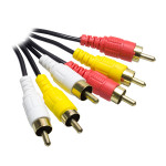 3 RCA + 3 RCA 1.5 METRE ALTIN UÇLU KUTULU KABLO 446