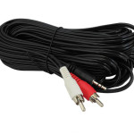2 RCA ERKEK + 3.5 MM STEREO ERKEK 10 METRE SES KABLOSU 1841