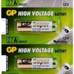GP 27A 12 VOLT İNCE ALARM PİLİ GARAJ PİLİ (5'Lİ PAKET) 1831