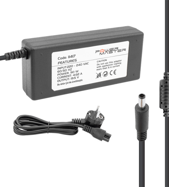 (11417)NOTEBOOK ADAPTÖR SL-NBA19 HP ULTRABOOK 19.5V/4.62A 4.5*3.0 UÇ POWERMASTER (FAST CU66)