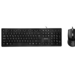 PHILIPS USB 1.2 METRE KABLOLU OFİS TİPİ SİYAH NUM PADLİ TÜRKÇE Q KLAVYE MOUSE SETİ 28817 SPT6234B