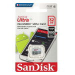 Sandisk Ultra 32GB 100MB/S Class 10 MicroSDHC Bellek Kartı