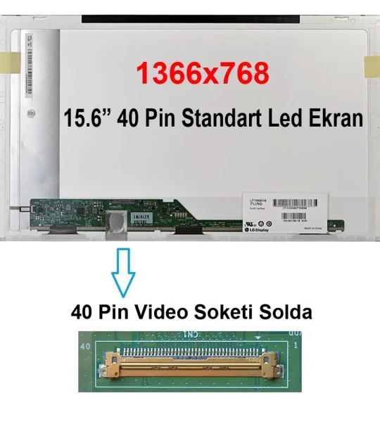 15.6 Laptop LED 40Pin Uyumlu LCD Ekran Panel N156BGE-L11 C1