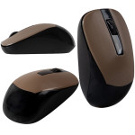 KABLOSUZ MOUSE 1600 DPI USB OPTİK SİYAH-GÜMÜŞ-GRİ-KAHVERENGİ 4018 EVEREST SM-834