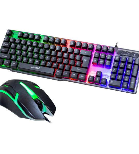 KABLOLU GAMİNG OYUNCU KLAVYE MOUSE SET 4764 LENNOX T302