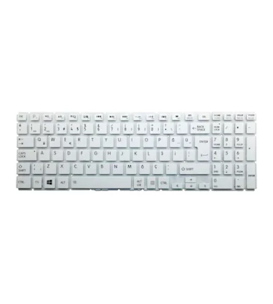 Toshiba Satellite L50-c-16f, L50-b-12r 28P Orjinal çıkma Uyumlu Notebook Klavye Beyaz L50 B 28P 202516