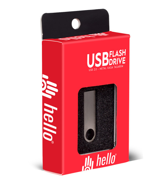 16 GB METAL USB FLASH BELLEK METAL KUTULU 18344