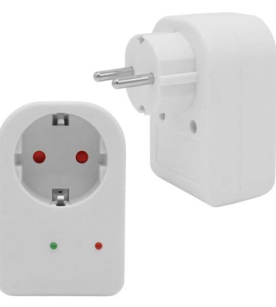16 AMPER - 3500 WATT LED GÖSTERGELİ TEKLİ BEYAZ AKIM KORUMALI PRİZ POWERMASTER PM-18521