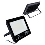 150 Watt Led Projektör - 220 Volt 6500K IP66 150* Işık Açısı Siyah Slim Kasa Beyaz Powermaster PM-22586