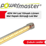 4014 144 LED GÜNIŞIĞI LEDBAR ŞEFFAF KAPAK YÜKSEK LÜMEN 12828 POWERMASTER