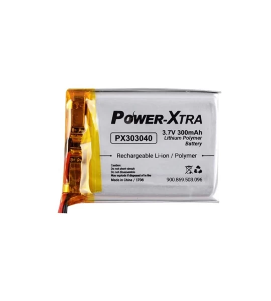 POWER-XTRA Px303040 3 PİN 3.7V 300 Mah Li-polymer Pil 2024 ÜRETİMLİ