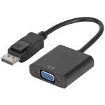 DISPLAY PORT ERKEK TO VGA DİŞİ 10 CM ÇEVİRİCİ KABLO16261 POWERMASTER PM-16261