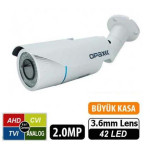 OPAX-1835 2 MP 1080P 4 in 1 HD 3.6mm Lens 42 IR Led AHD Bullet