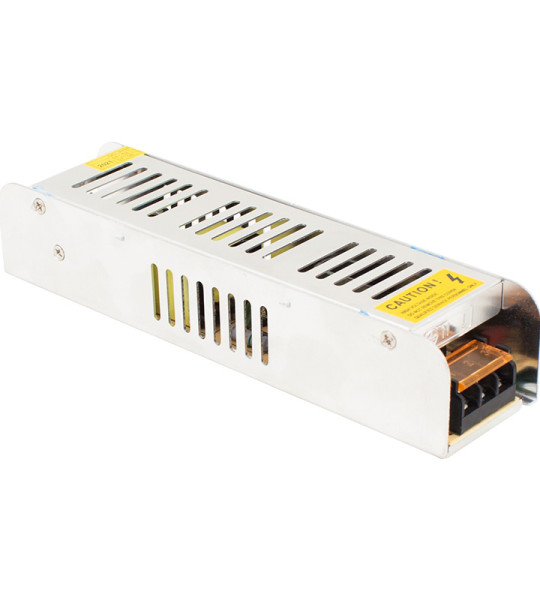 12 VOLT - 10 AMPER - 120 WATT SLIM METAL KASA ADAPTÖR (187*46*37)13035 POWERMASTER PM-13035