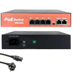 POE SWİTCH 4 PORT+2 UPLINK MEGABIT 10/100 MBPS INFINITY INF-0660P 25372