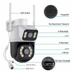 Yapay Zeka Güvenlik Kamerası 2 Kameralı 3+3mp Wi-Fi Ptz Renkli Gece Görüş 28758 RADEX RX-28AI Smart