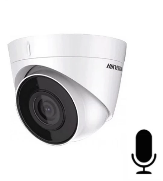 2MP 2.8MM MINI IR DOME POE IP KAMERA (H.265, Dahili Mikrofon): HIKVISION HAIKON DS-2CD1323G0-IUF