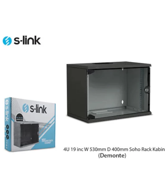 4U 530X400 19 İnc W Soho Rack Kabin S-Link