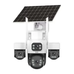 SOLAR KAMERA 4 KAMERALI ÇİFT PANEL GÜNEŞ ENERJİLİ INOX X14 4 LENS eSİM