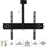 LCD LED TV TAVAN ASKI APARATI HAREKETLİ 42" 49" 55" 106-140CM UFİX 6011 20389